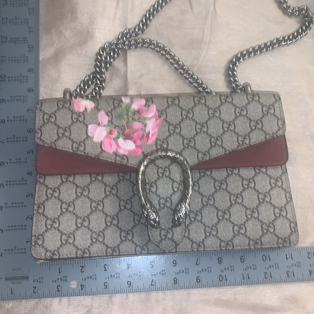 Gucci “GG” Bloom Dionysis SUPREME Shoulder Bag & MATCHING KEY WALLET EUC - Picture 11 of 16